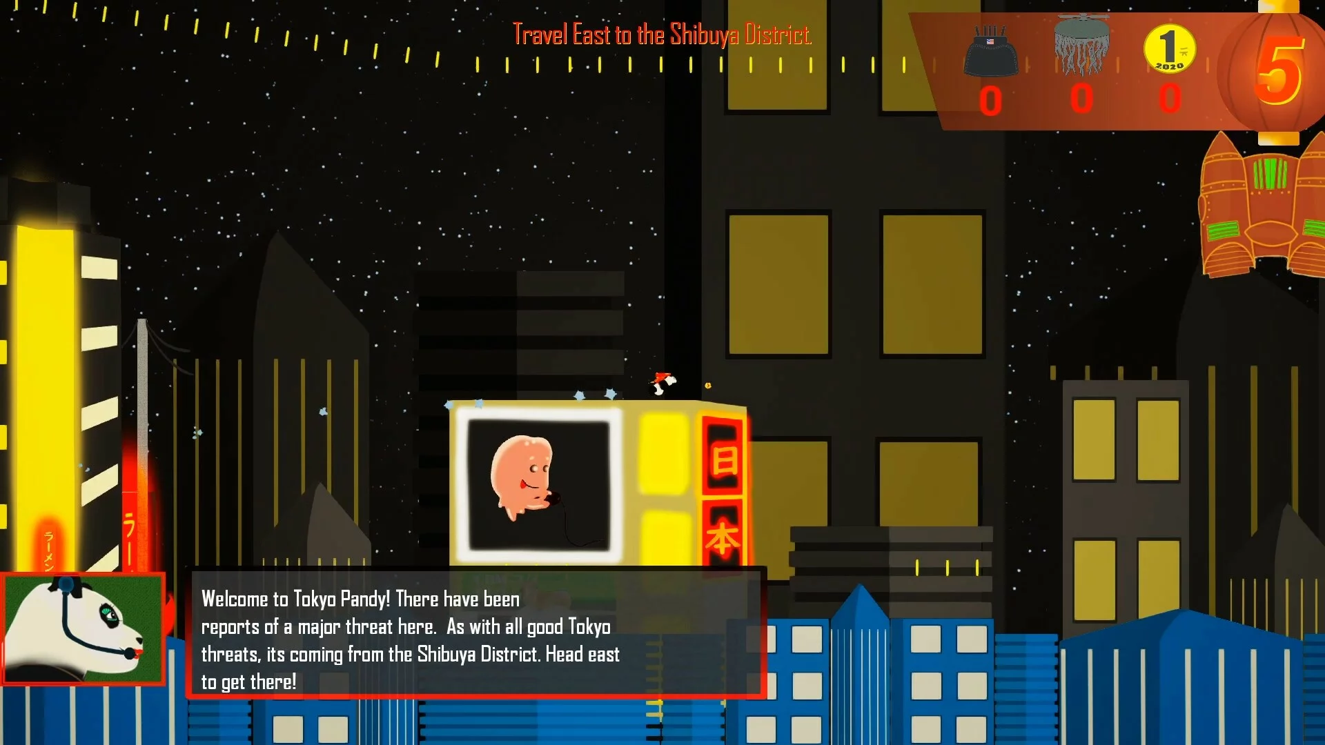 Изображение игры: Rocket Panda Panic