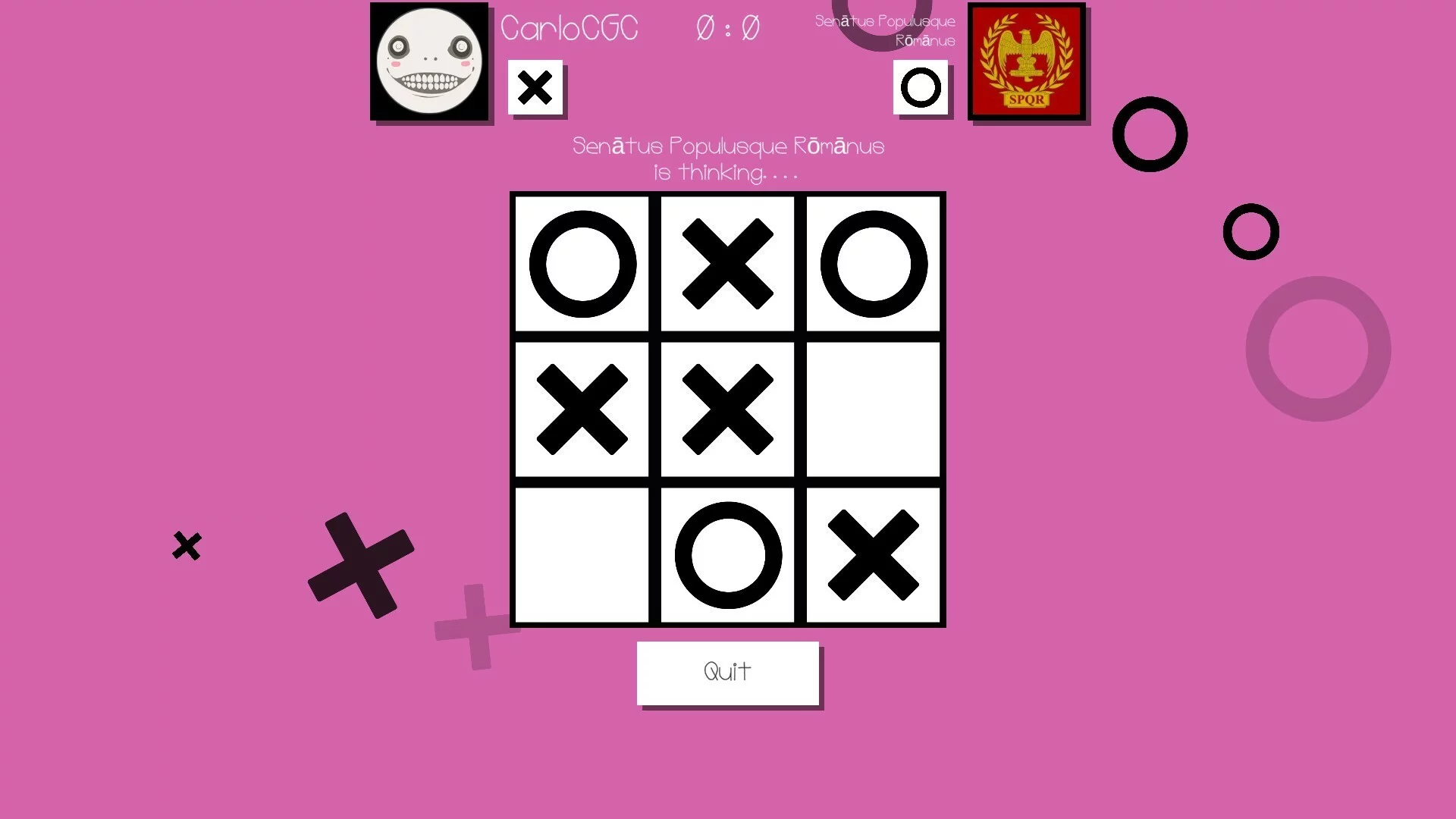 Изображение игры: All For Nought - Tic Tac Toe