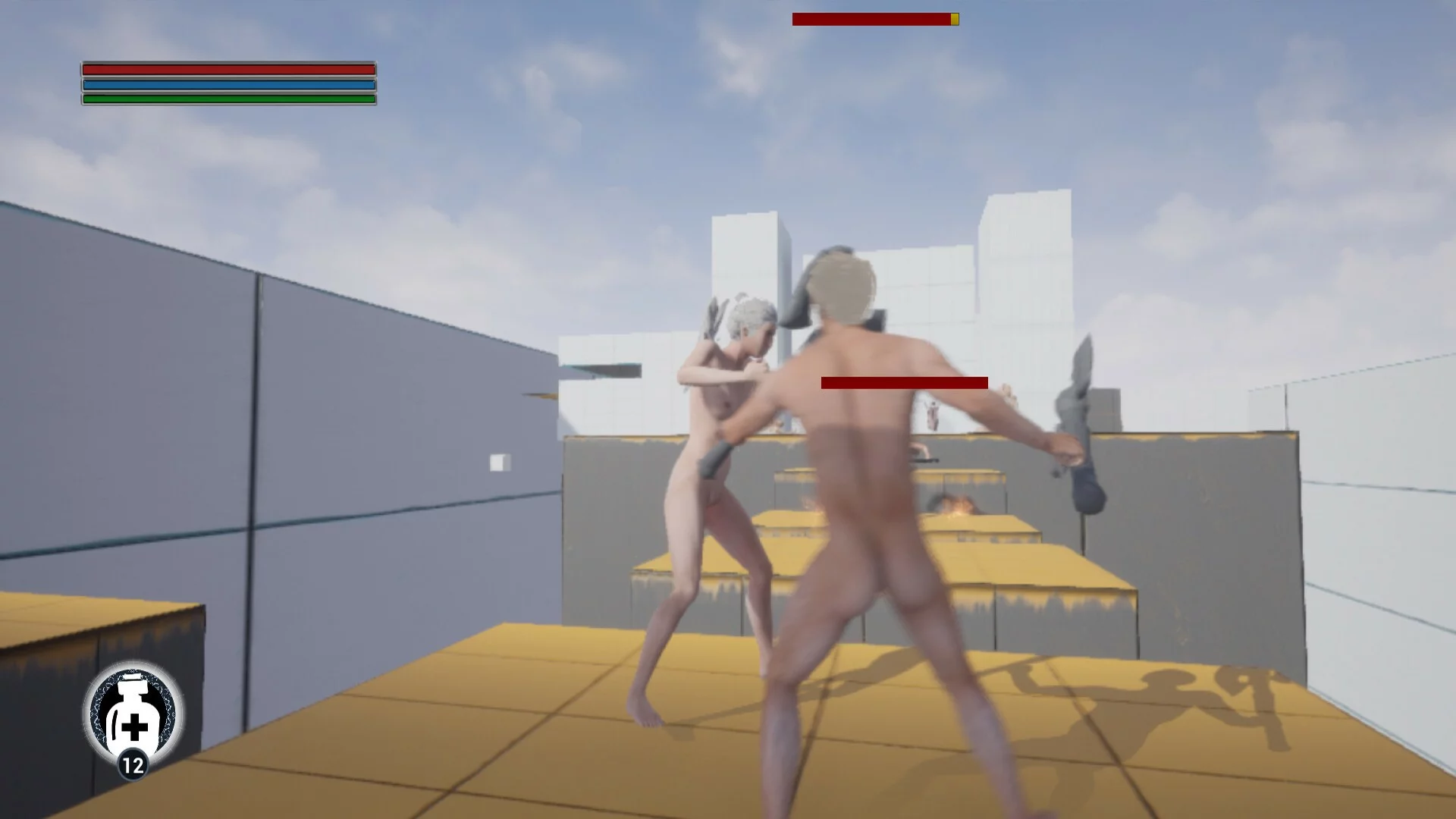 Изображение игры: Naked Warrior