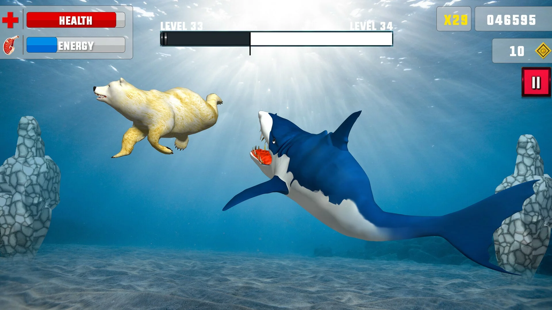 Изображение игры: Shark Attack