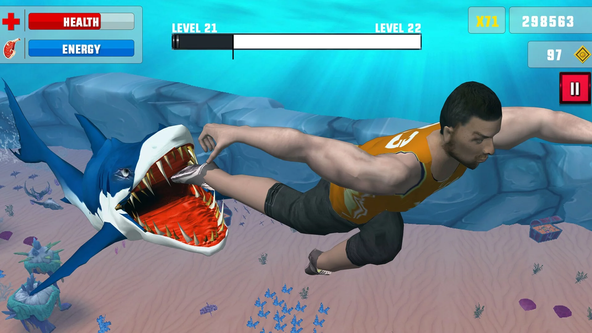 Изображение игры: Shark Attack