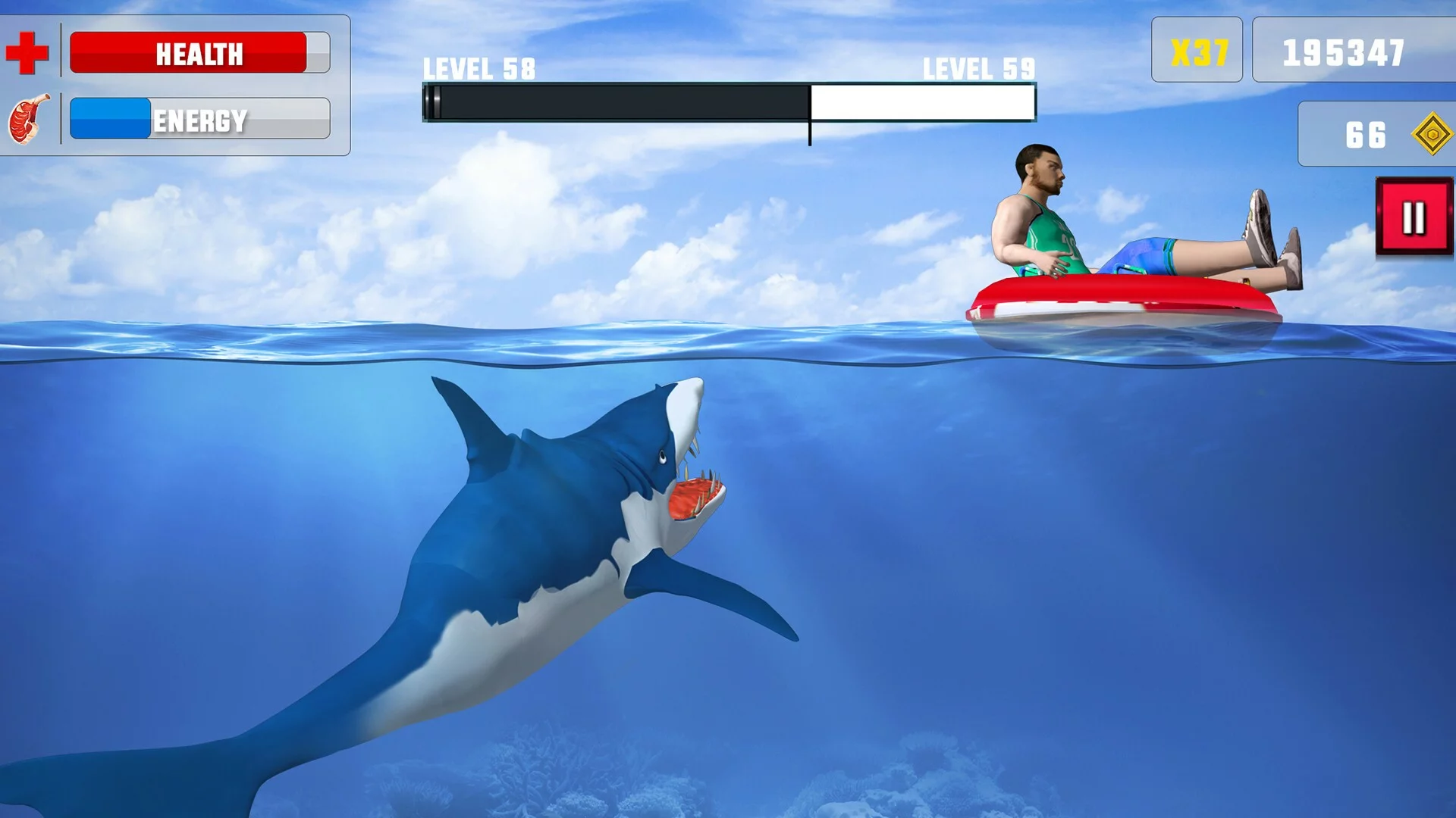 Изображение игры: Shark Attack