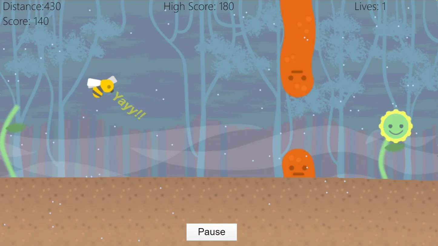 Изображение игры: Flappy Bee