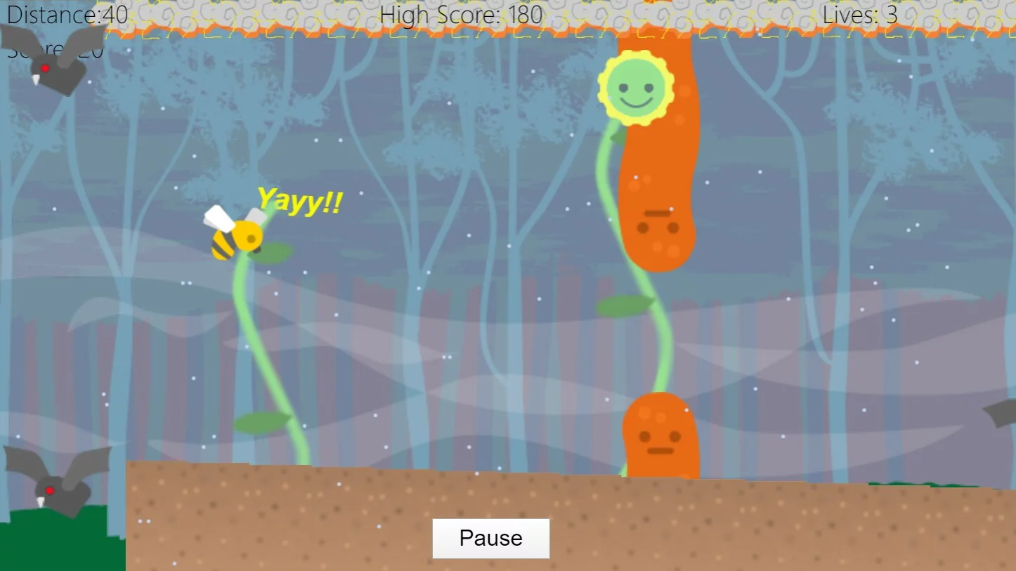 Изображение игры: Flappy Bee
