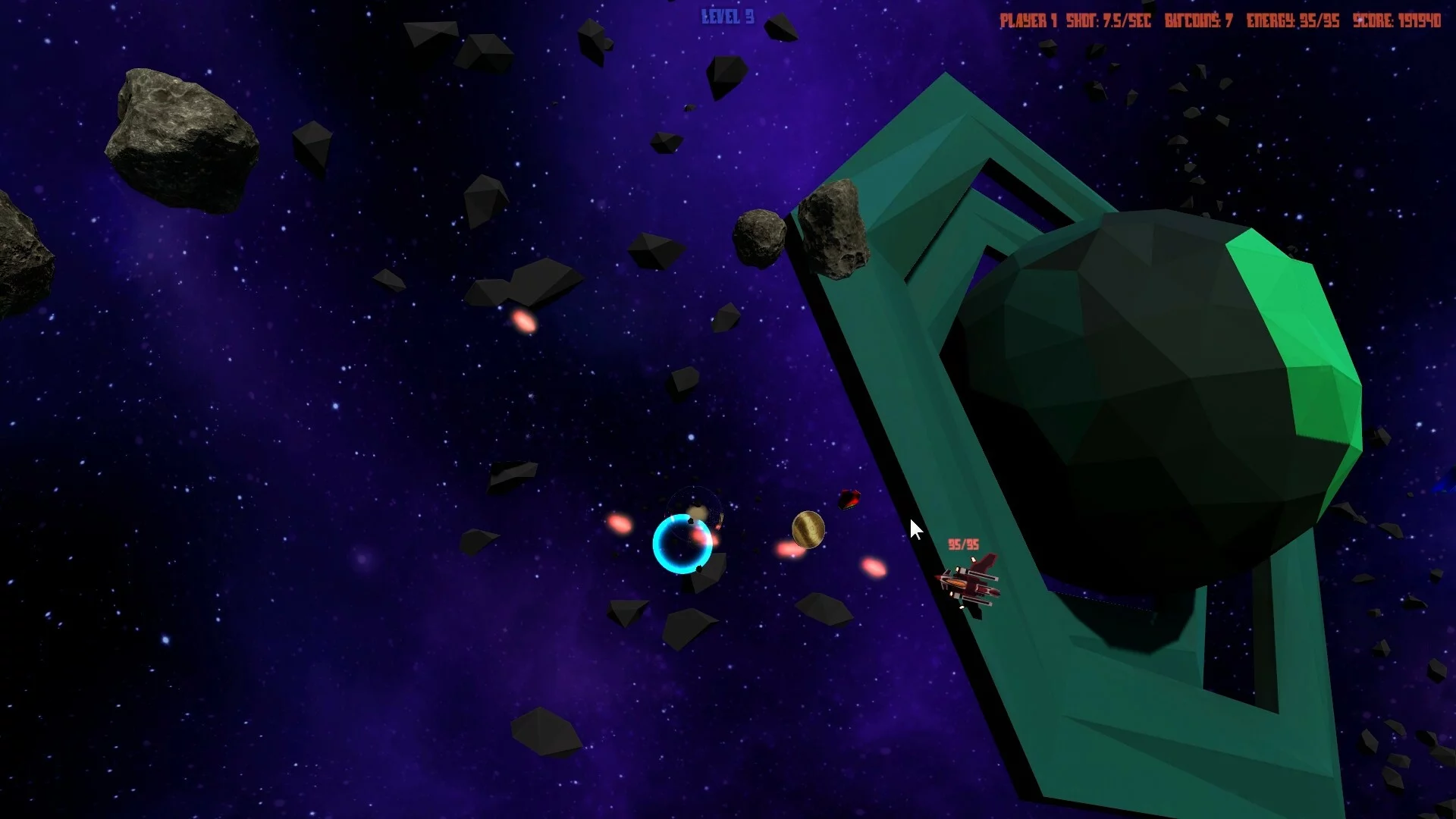 Изображение игры: Asteroids 44 (For Four)