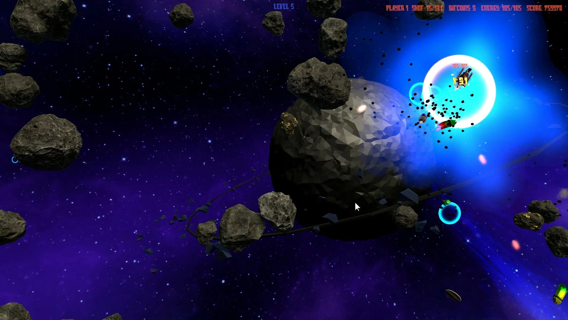 Изображение игры: Asteroids 44 (For Four)