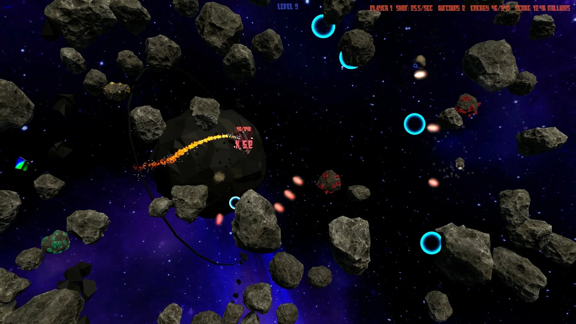 Изображение игры: Asteroids 44 (For Four)