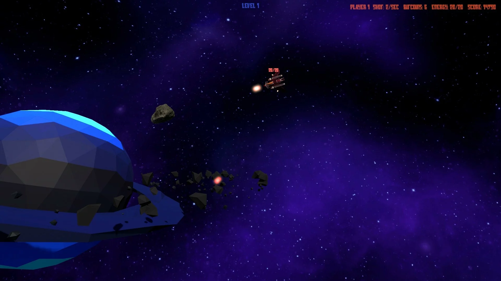 Изображение игры: Asteroids 44 (For Four)