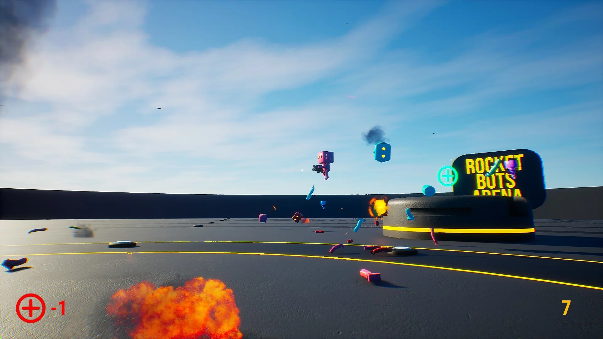 Изображение игры: Rocket Bots