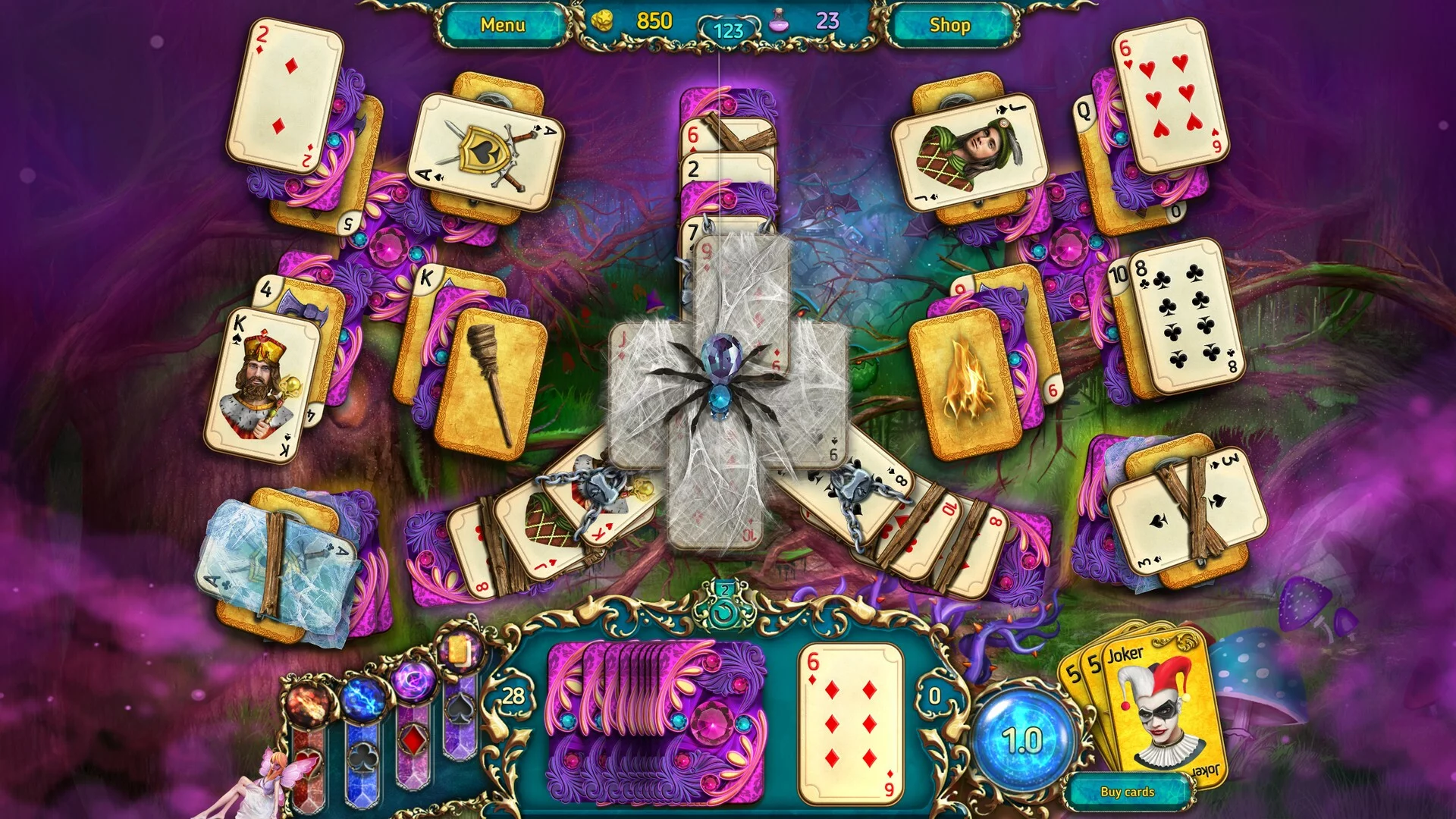 Изображение игры: Dreamland Solitaire: Dark Prophecy