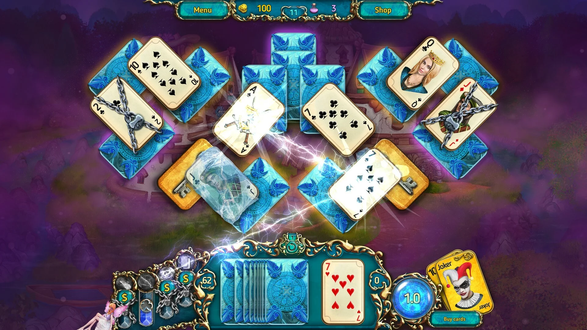 Изображение игры: Dreamland Solitaire: Dark Prophecy