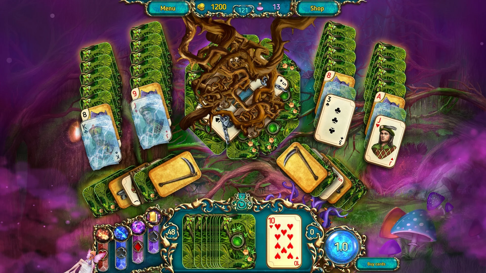 Изображение игры: Dreamland Solitaire: Dark Prophecy