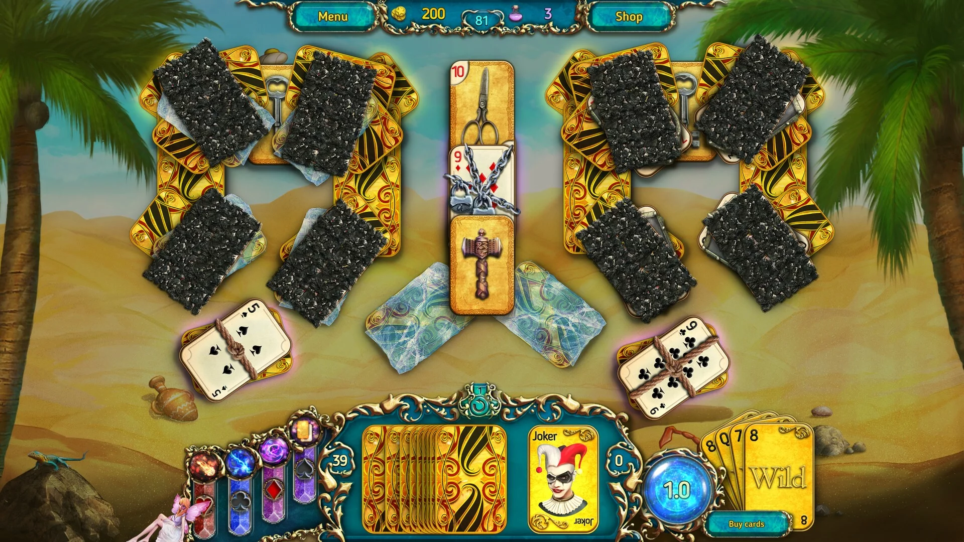 Изображение игры: Dreamland Solitaire: Dark Prophecy