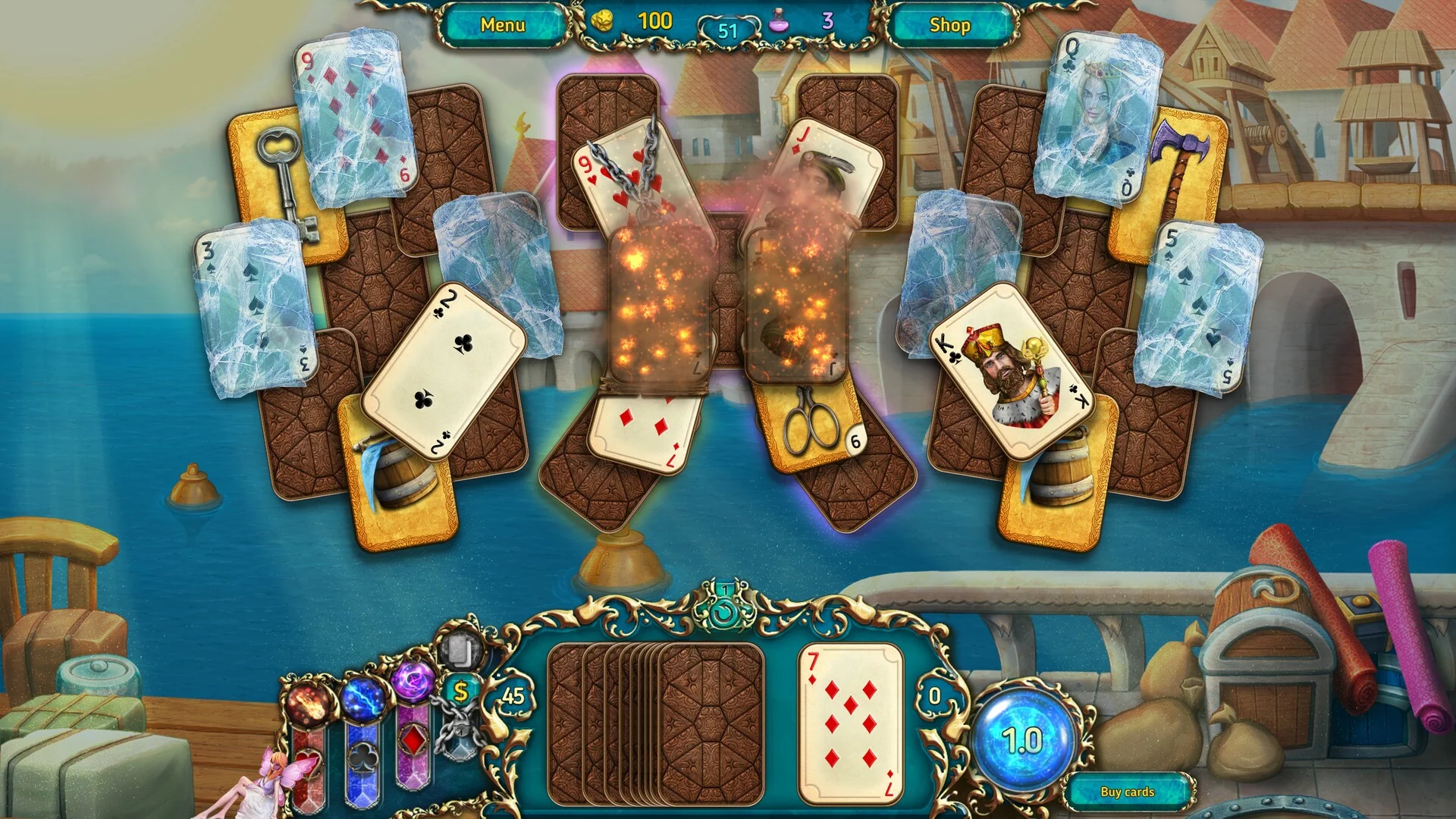 Изображение игры: Dreamland Solitaire: Dark Prophecy