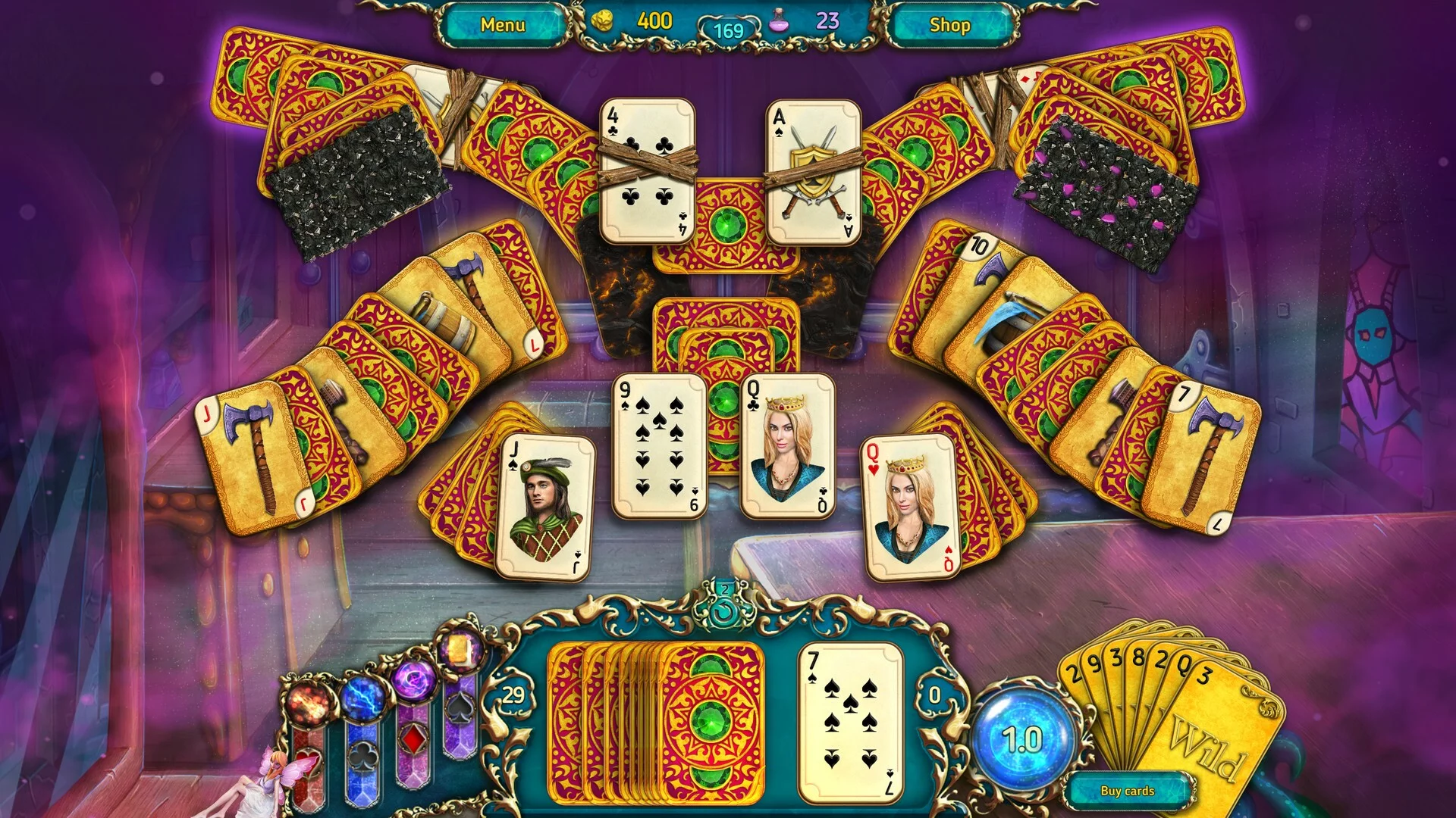 Изображение игры: Dreamland Solitaire: Dark Prophecy