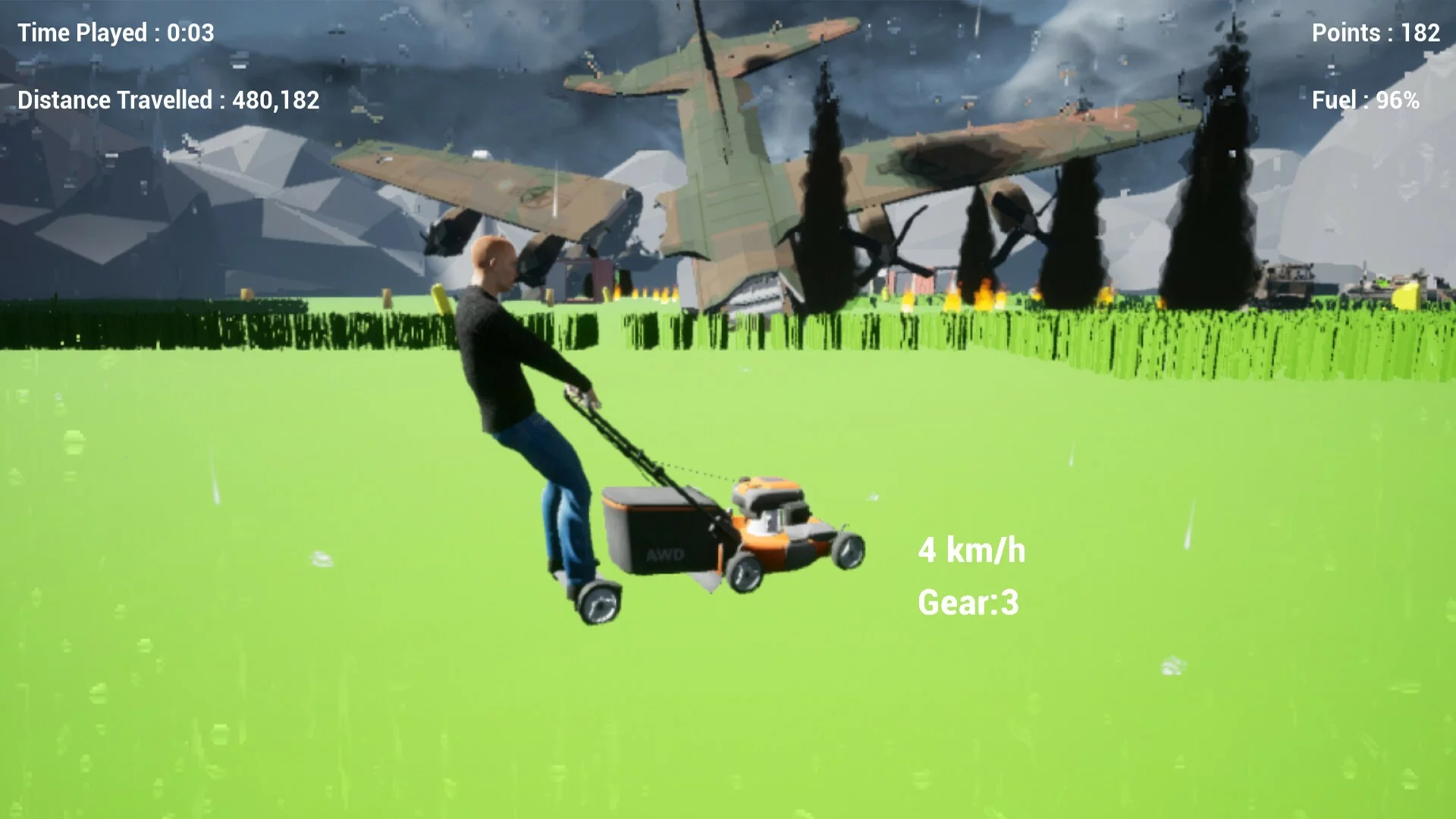Изображение игры: Lawnmower Game: Next Generation