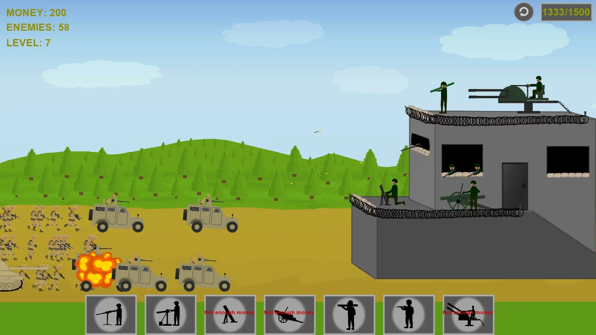 Изображение игры: Defensive Attacks