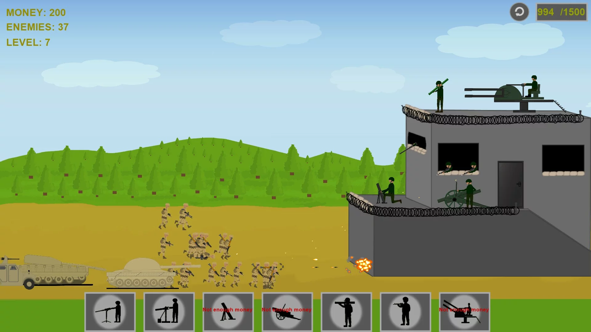 Изображение игры: Defensive Attacks