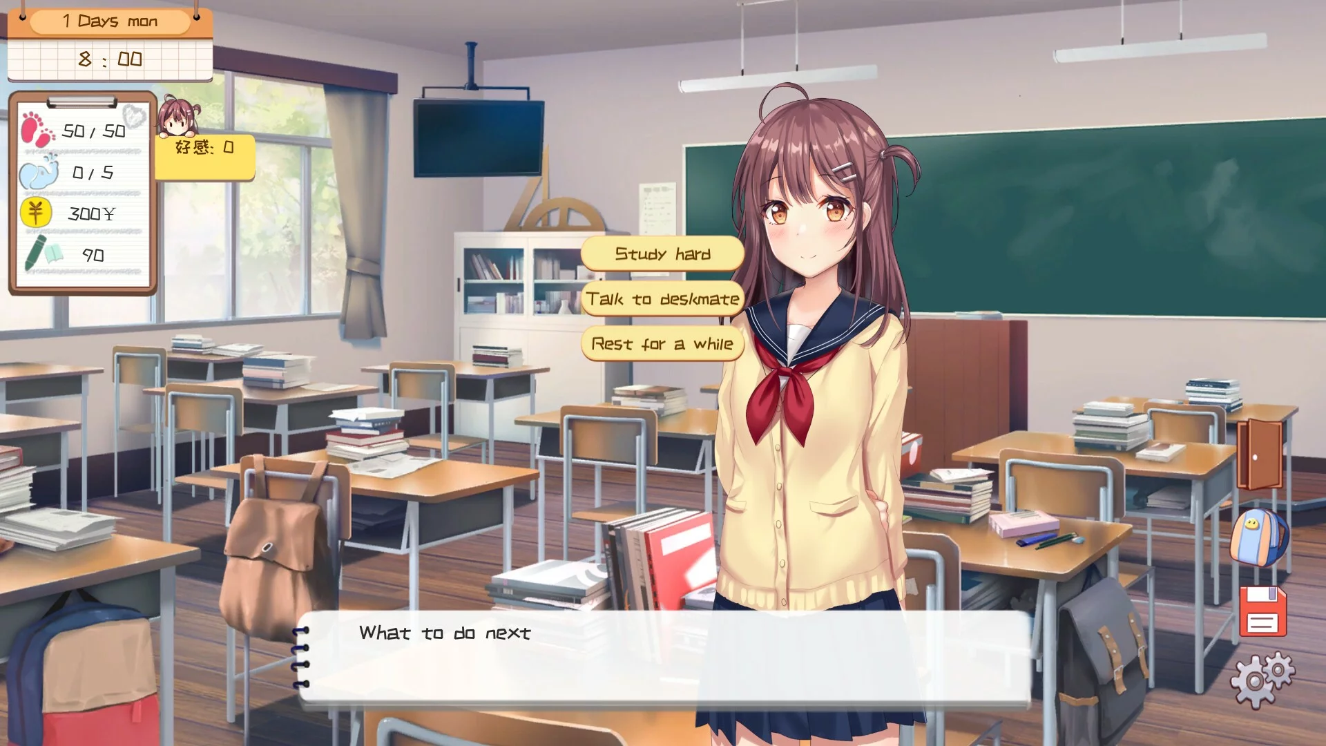Изображение игры: Deskmate Girl