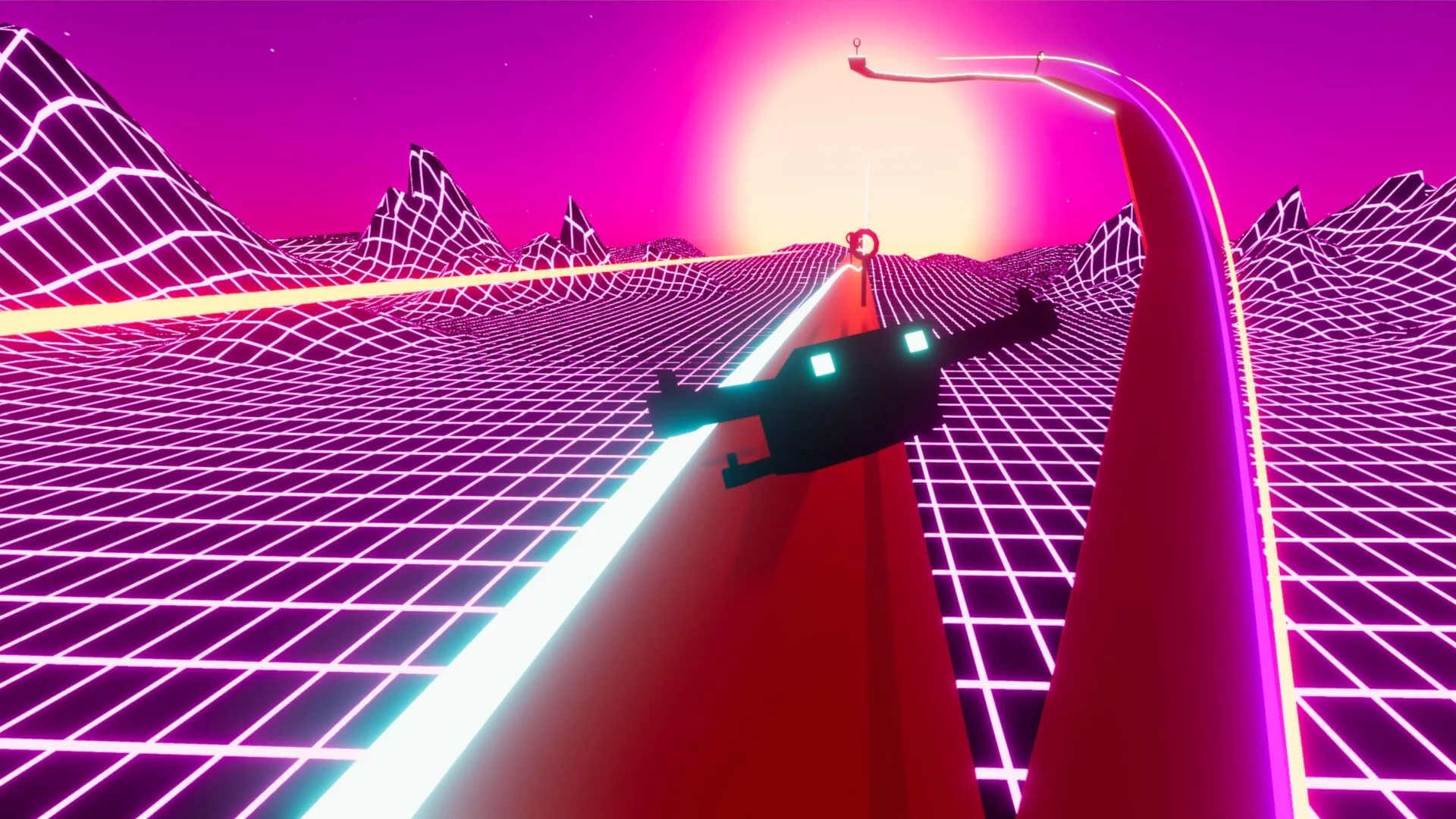 Изображение игры: Sunset 20 Drone Racer