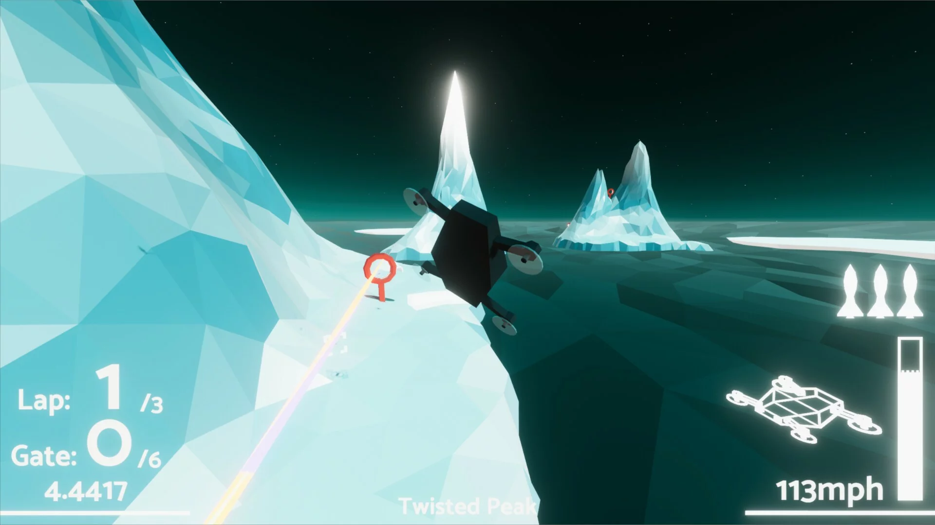Изображение игры: Sunset 20 Drone Racer