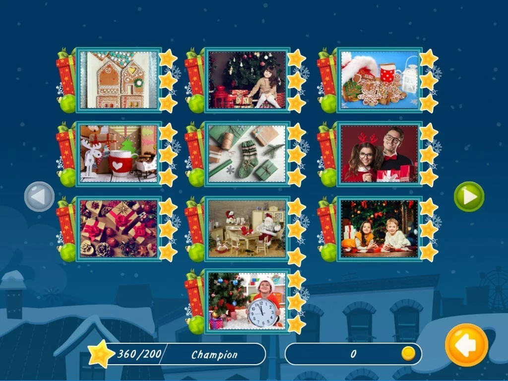 Изображение игры: Holiday Mosaics Christmas Puzzles