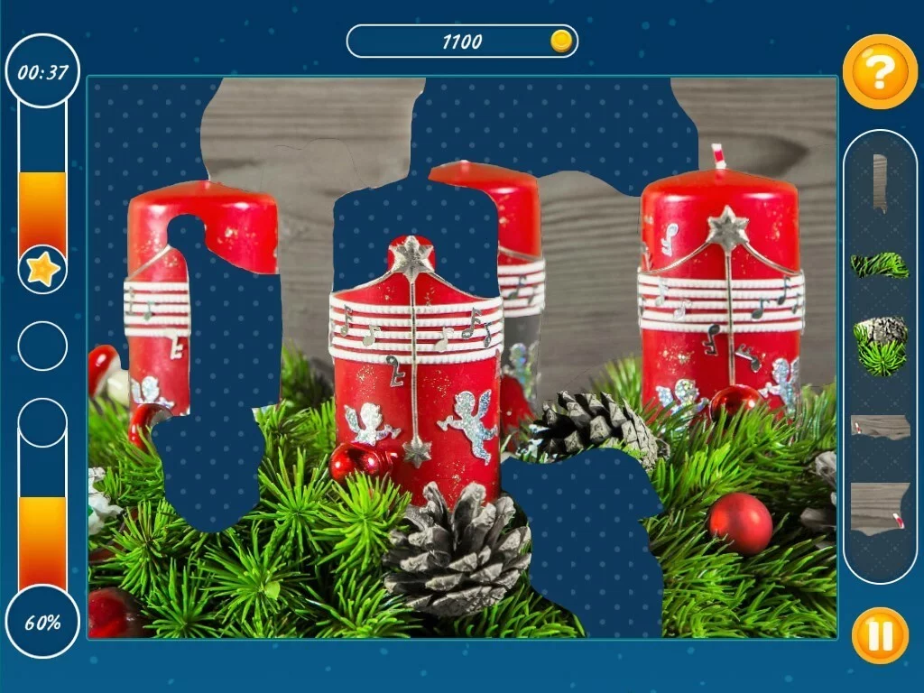 Изображение игры: Holiday Mosaics Christmas Puzzles