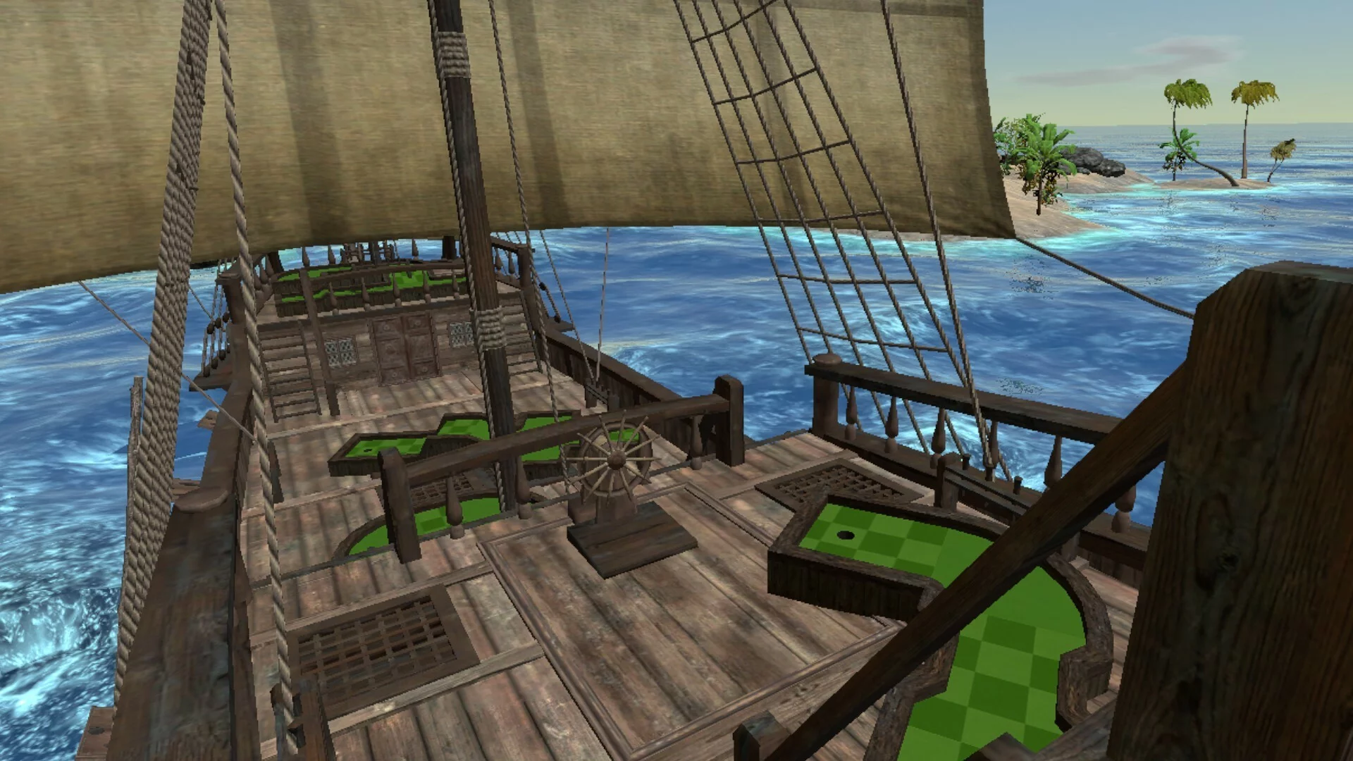 Изображение игры: Pirate Island Mini Golf VR