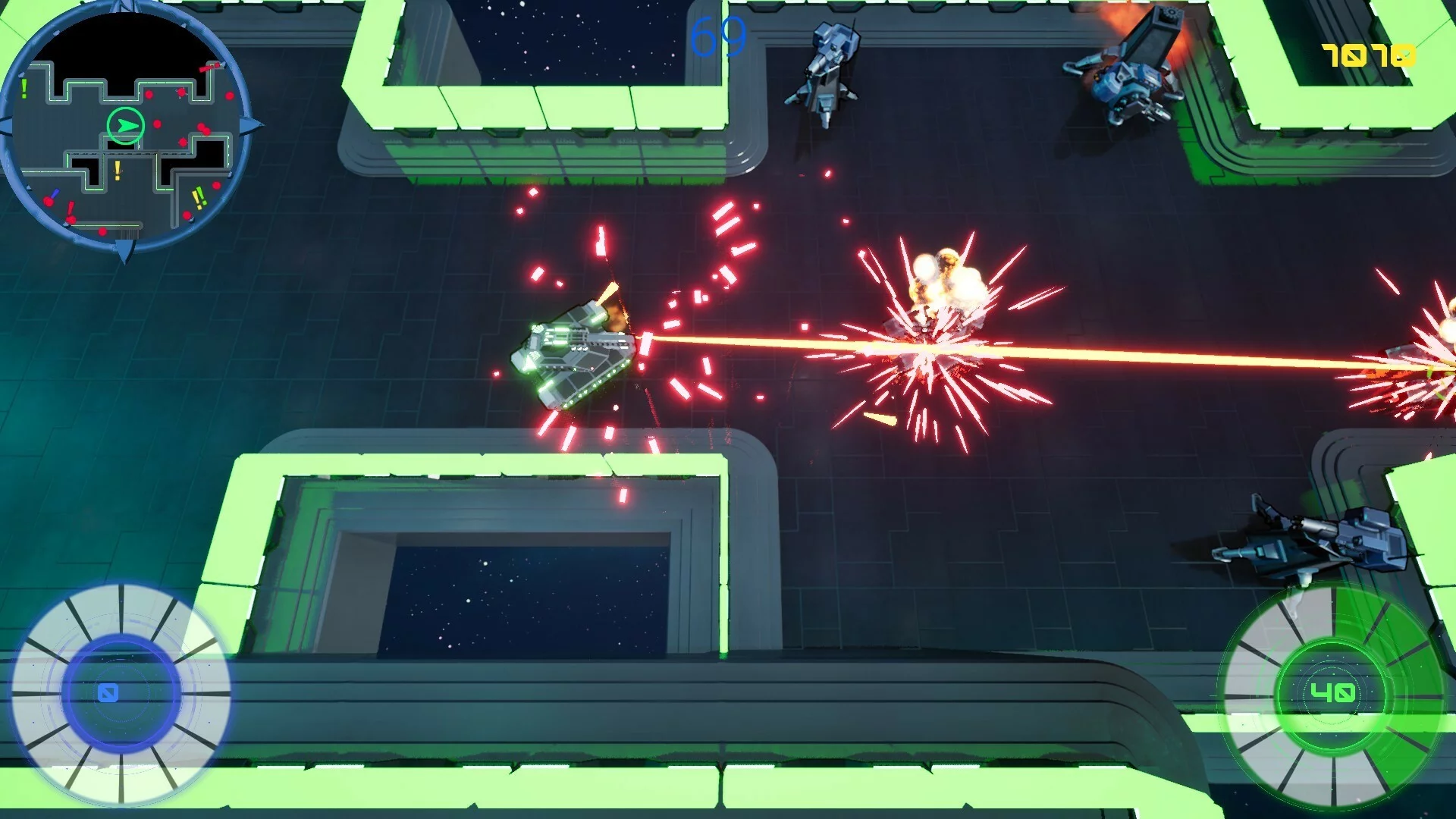 Изображение игры: Senshi Tank 2: Space Bots
