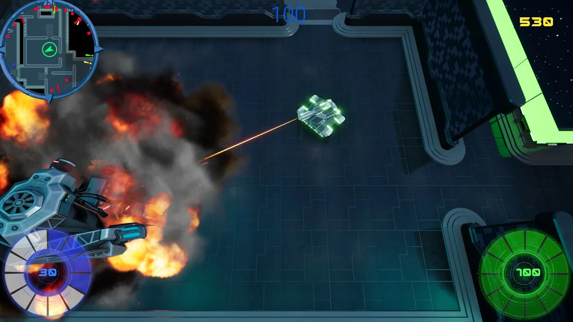 Изображение игры: Senshi Tank 2: Space Bots