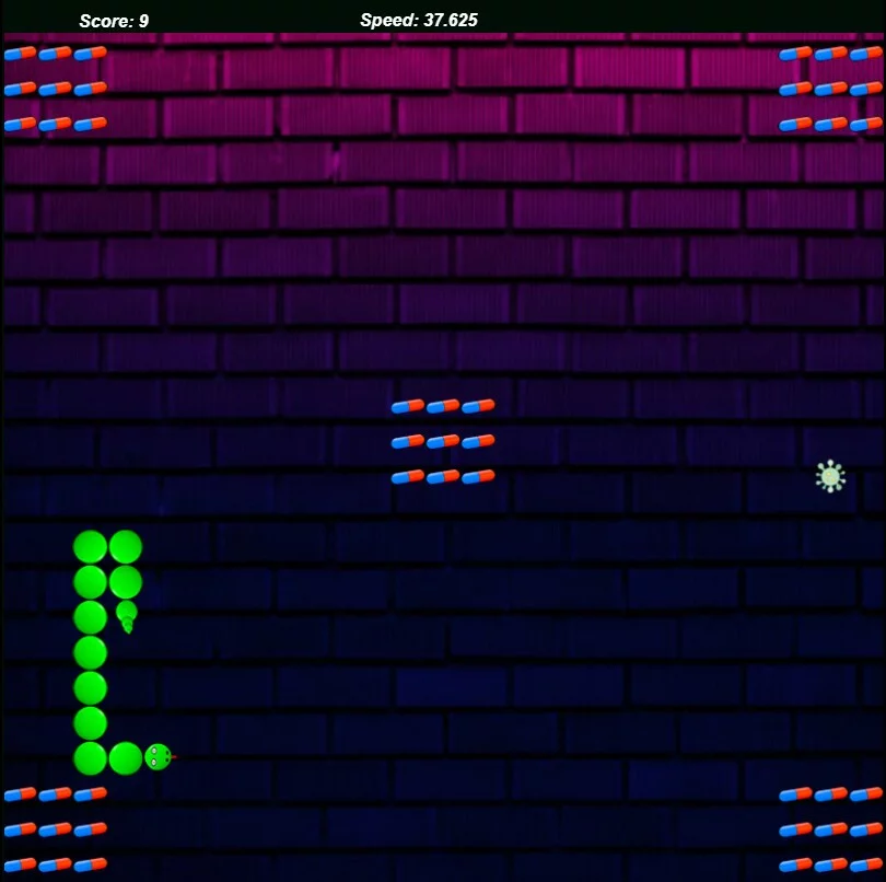 Изображение игры: Covid-19 Snake 2