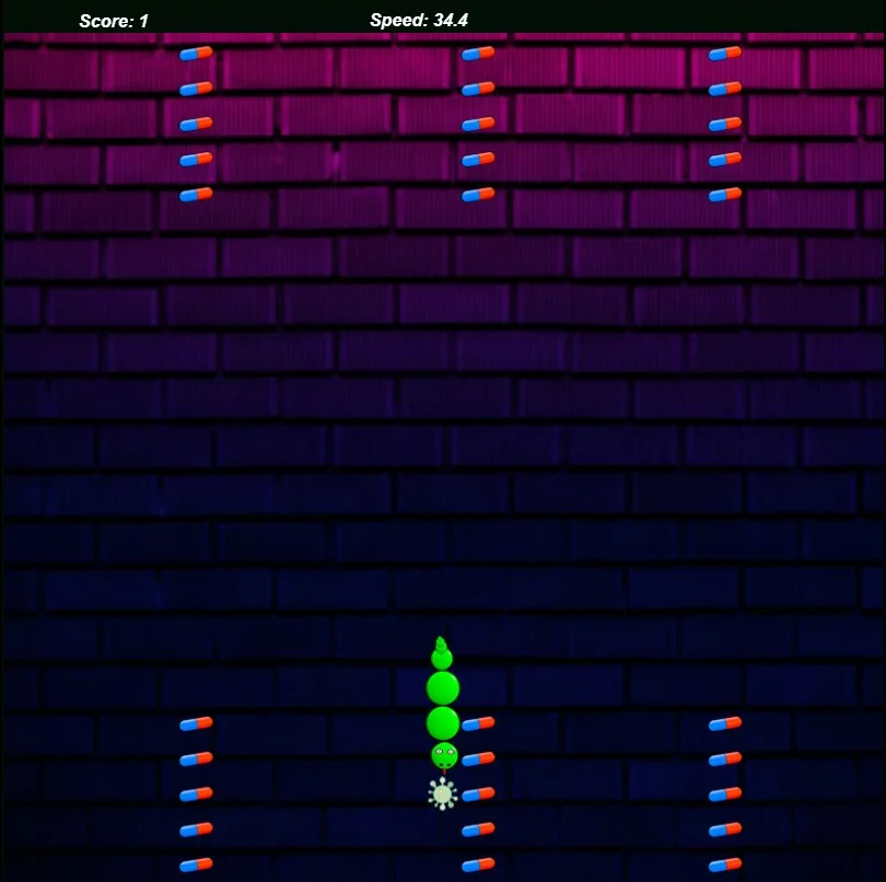 Изображение игры: Covid-19 Snake 2