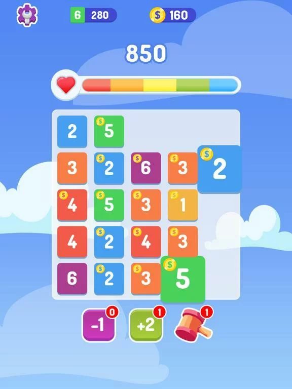 Изображение игры: Merge Numbers Plus