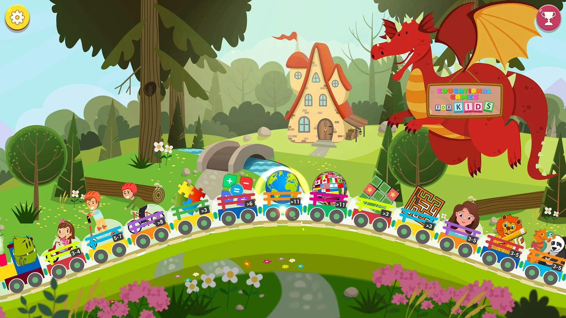 Изображение игры: Educational games for kids