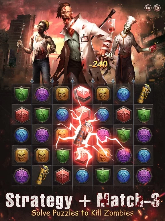 Изображение игры: Zombie Puzzles Quest