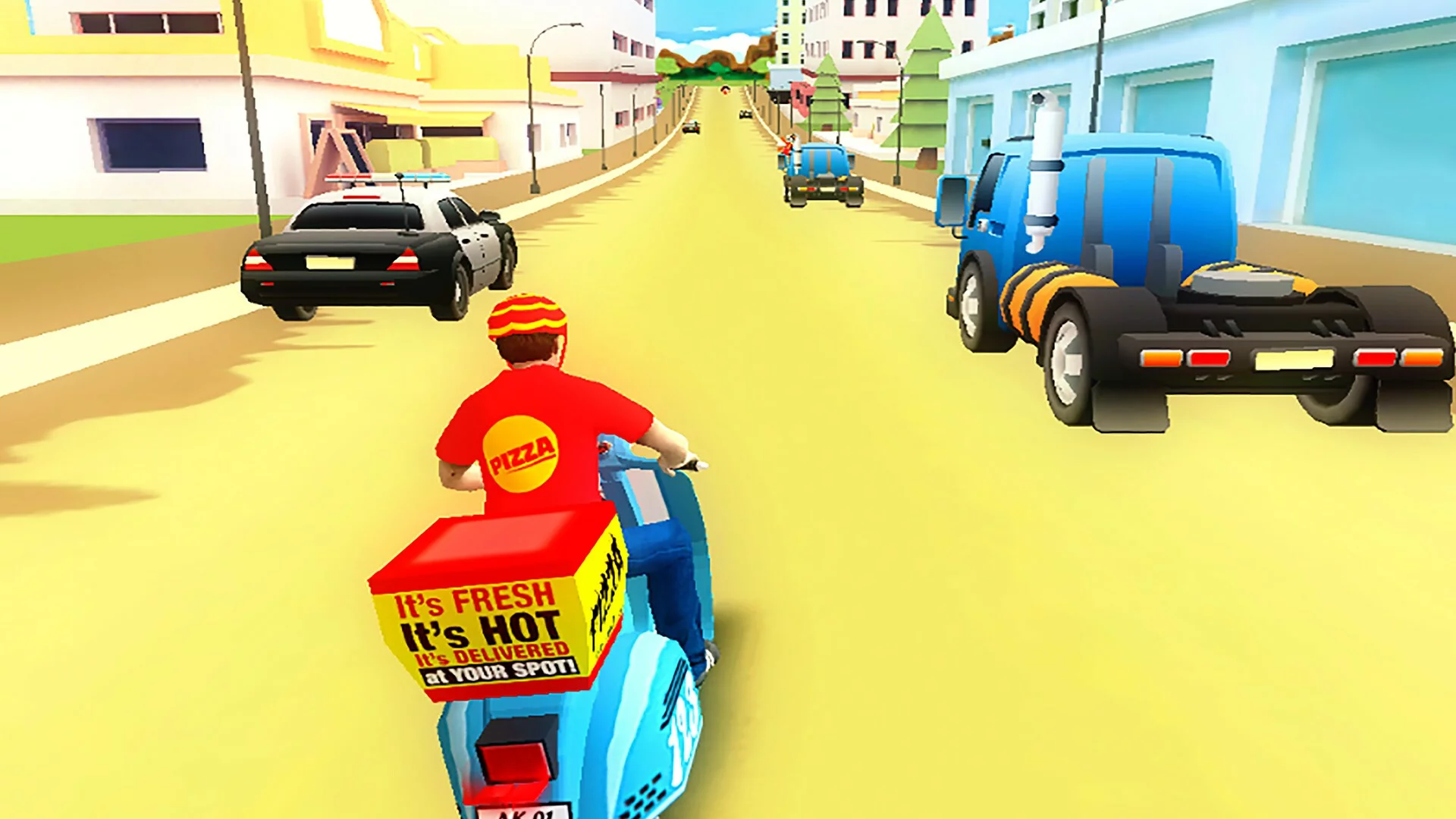 Изображение игры: Pizza Bike Rider