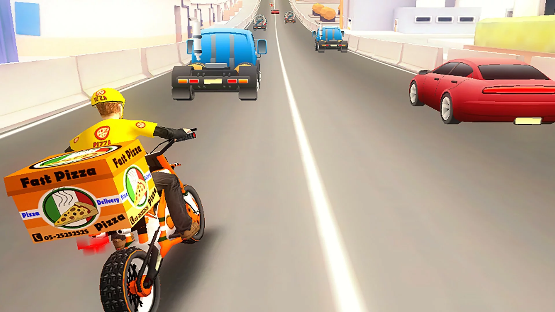 Изображение игры: Pizza Bike Rider