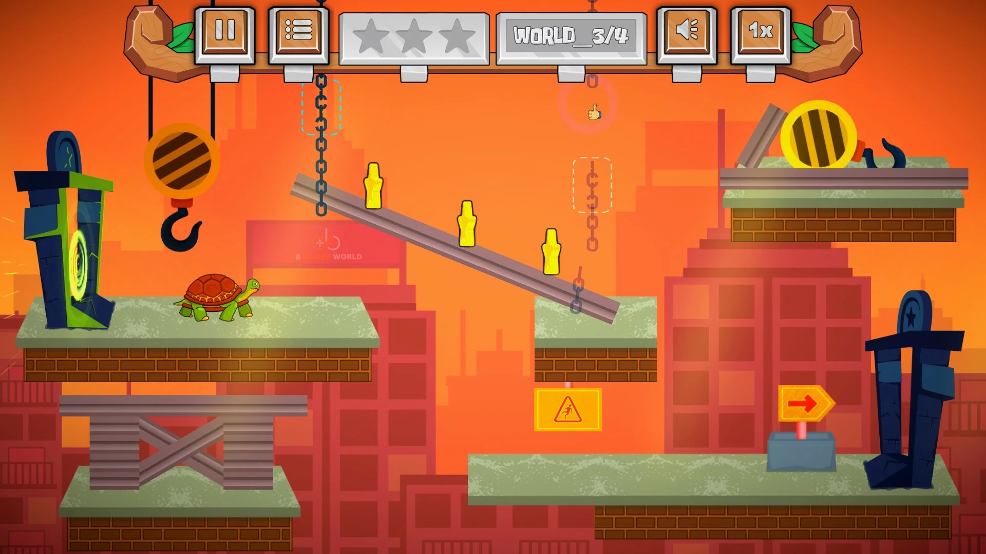 Изображение игры: Turtle vs. Portal
