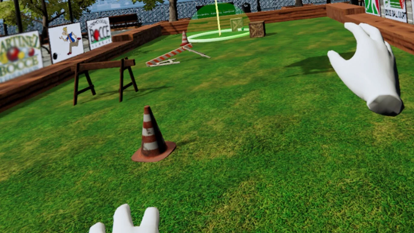 Изображение игры: Bocce VR Simulator