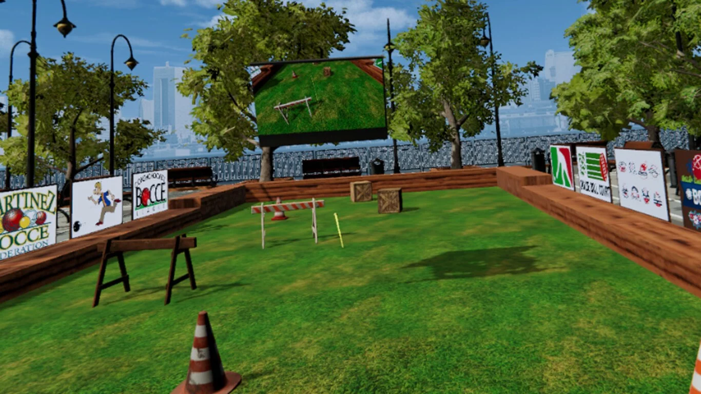 Изображение игры: Bocce VR Simulator