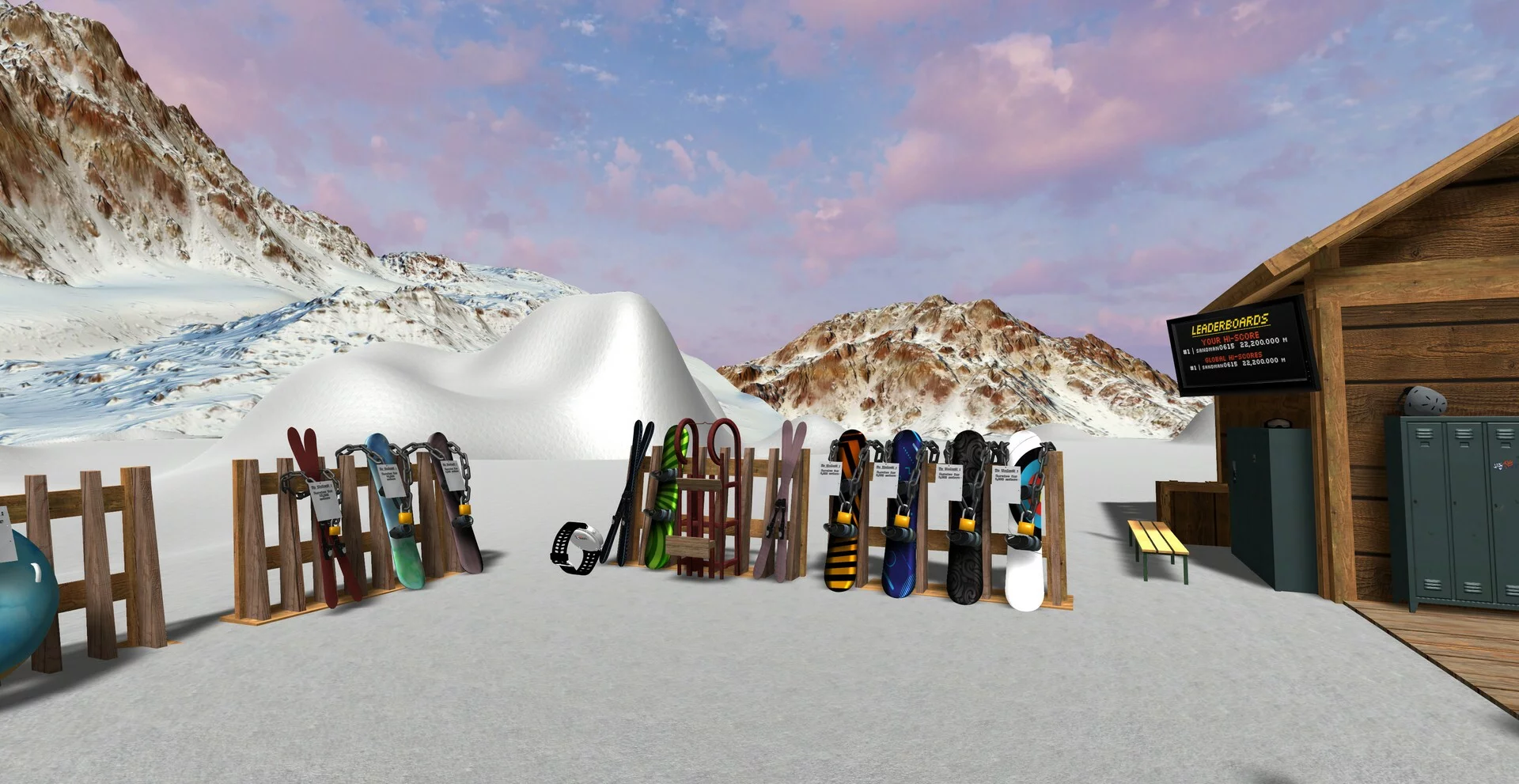 Изображение игры: Ski Doom VR