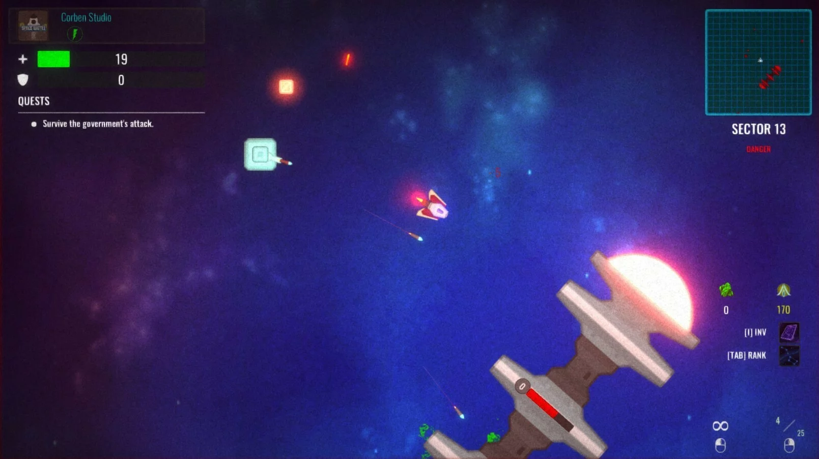 Изображение игры: Space Battle