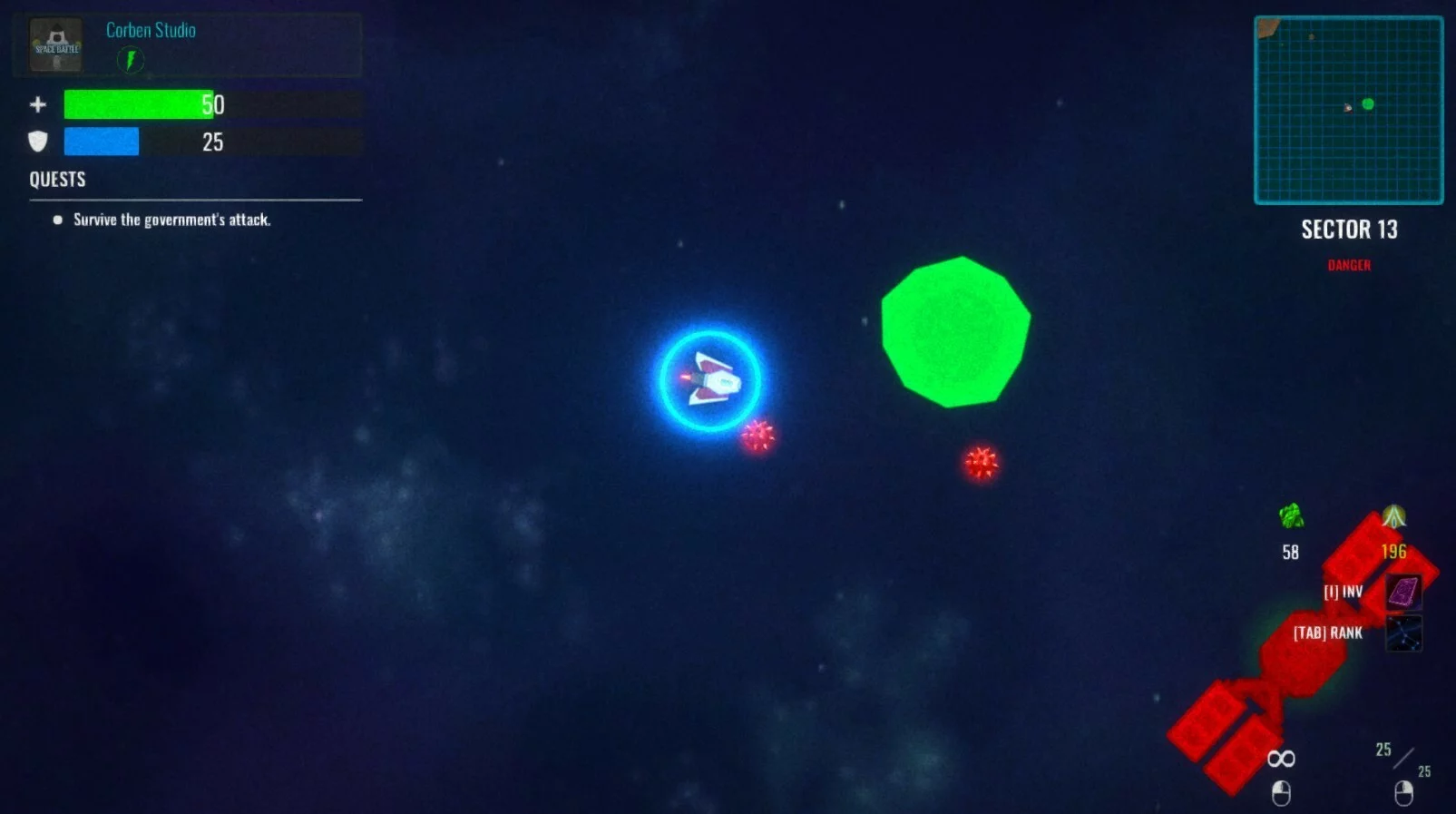 Изображение игры: Space Battle