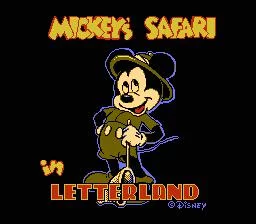 Изображение игры: Mickey's Safari in Letterland