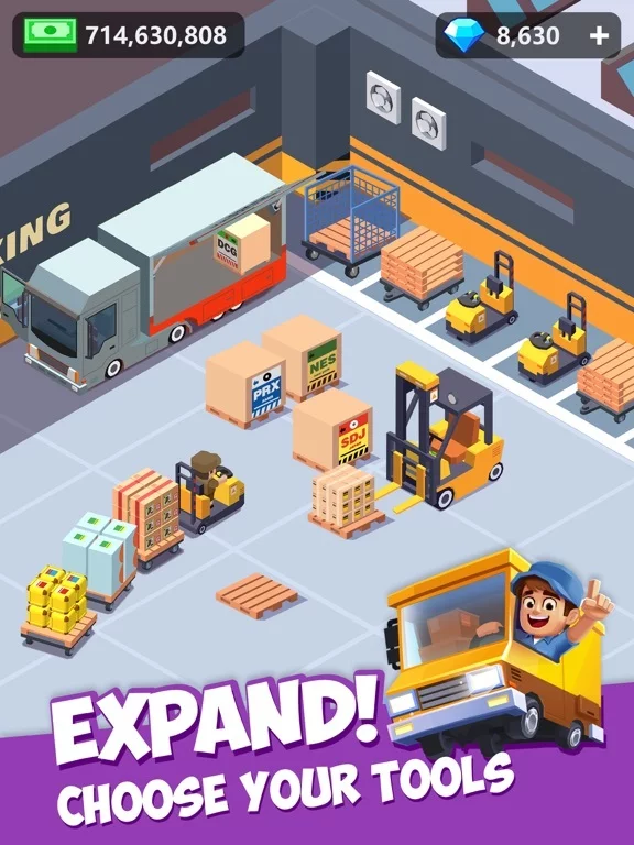 Изображение игры: Idle Courier Tycoon