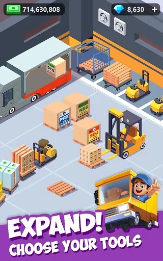 Изображение игры: Idle Courier Tycoon - 3D Business Manager