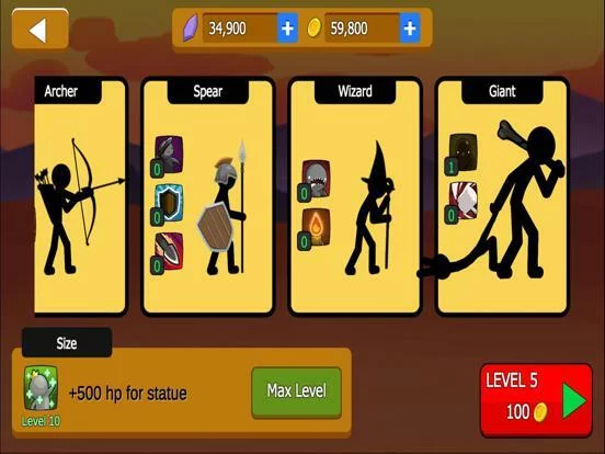 Изображение игры: Stick War: Stickman Legacy