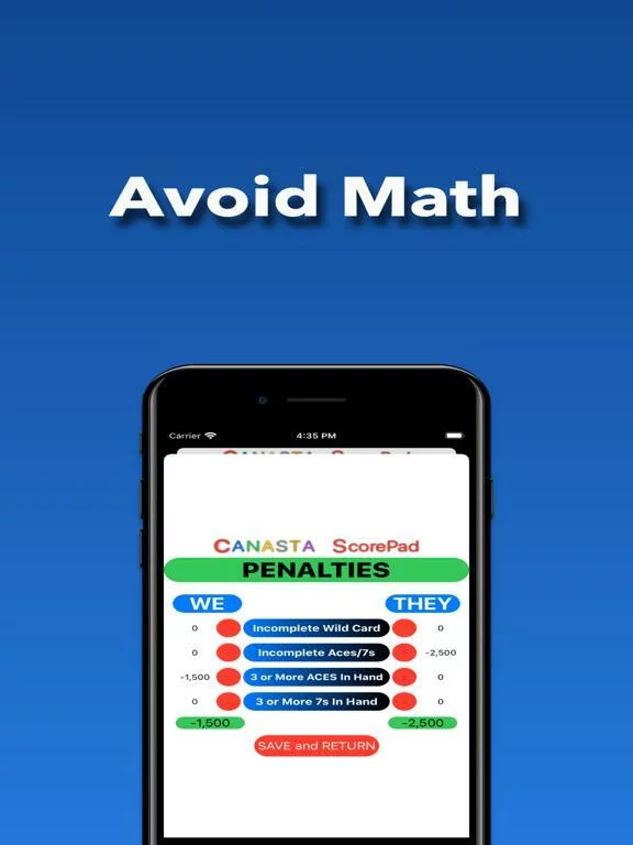 Изображение игры: Canasta ScorePad
