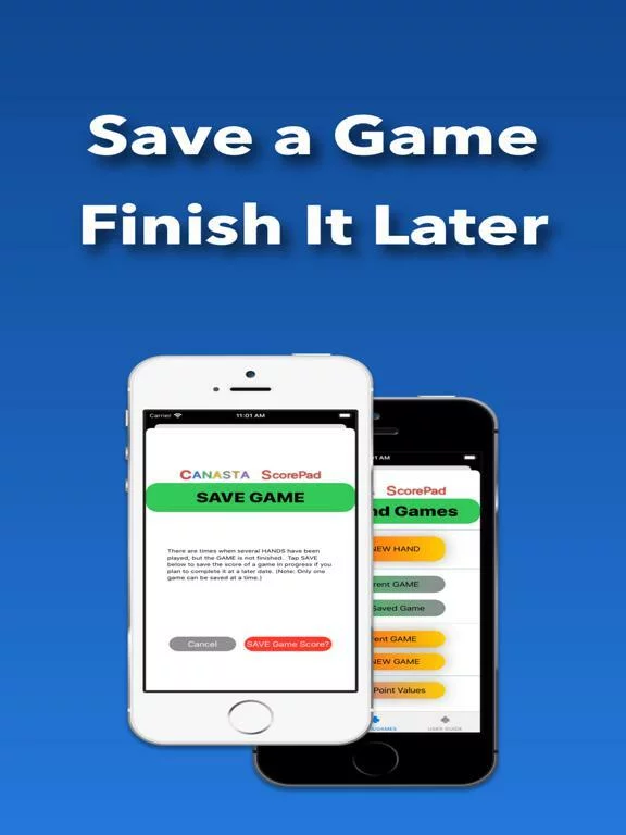 Изображение игры: Canasta ScorePad