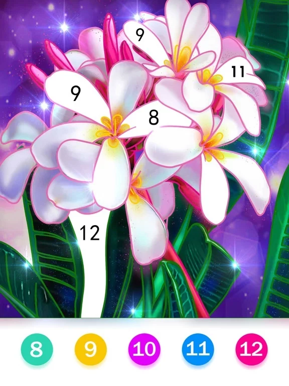 Изображение игры: Paint by number: Relax